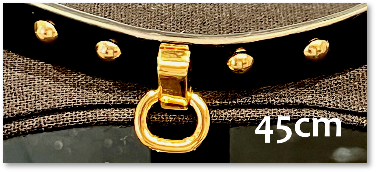 Lederhalsband 'Play' 45cm