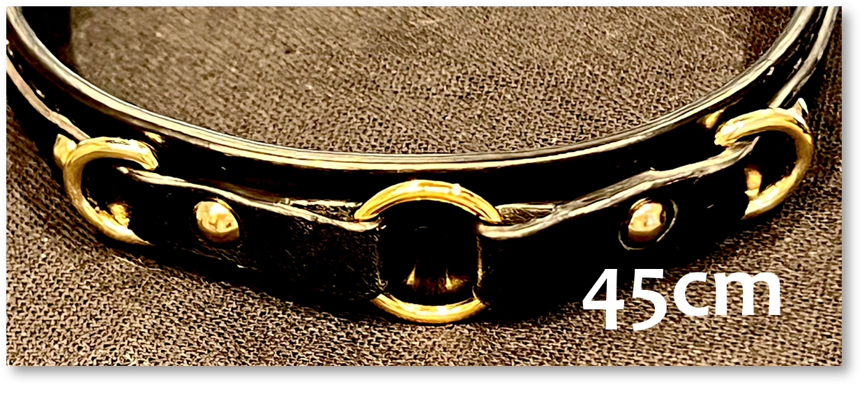 Lederhalsband 'Play' 45cm