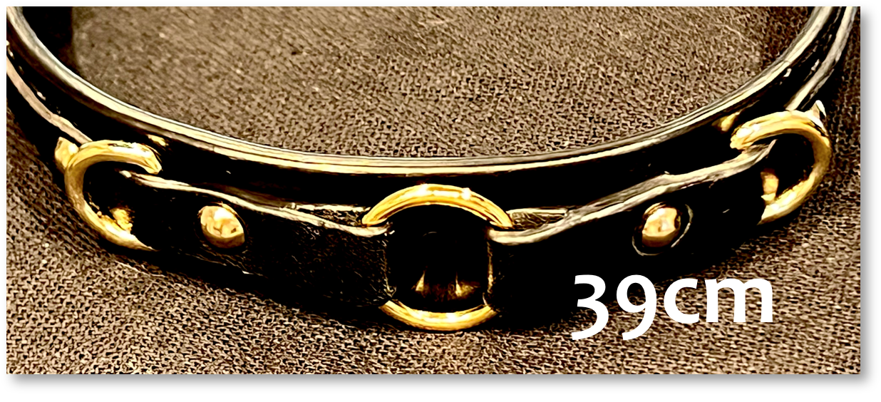 Lederhalsband 'Play' 39cm