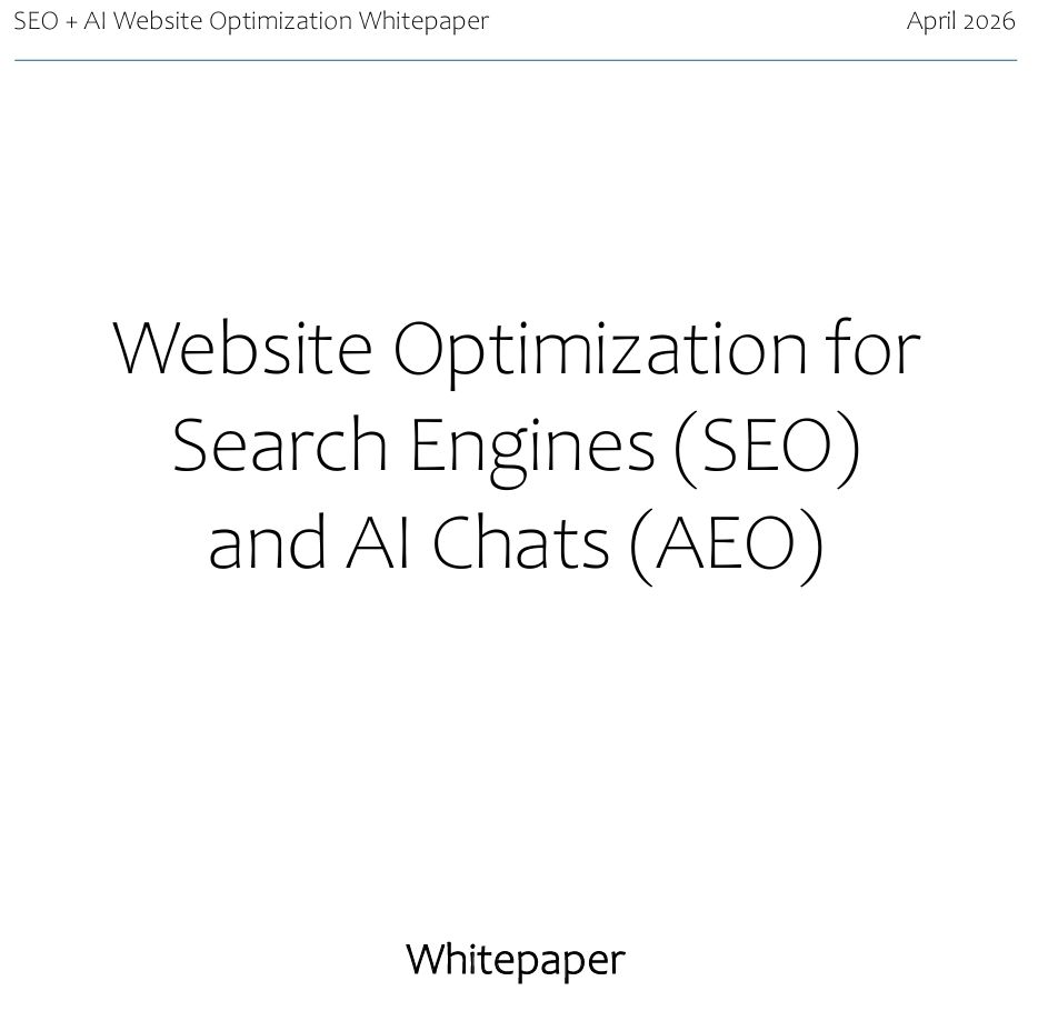 Website Optimization for Search Engines (SEO) and AI Chats (AEO)