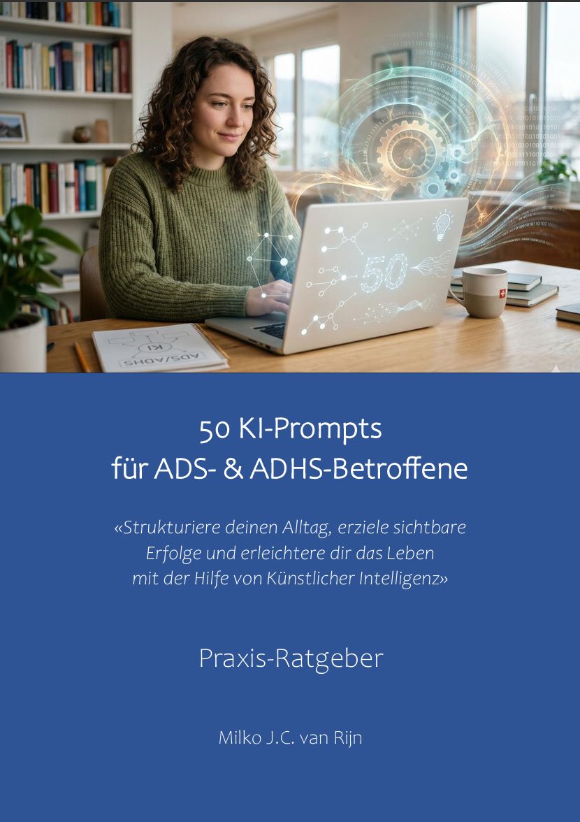 50 KI-Prompts für ADS- &amp; ADHS-Betroffene - Praxis-Ratgeber (Deutsch)