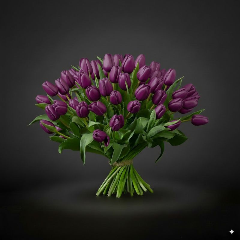 Paarse Tulpen Boeket "RONALDO"