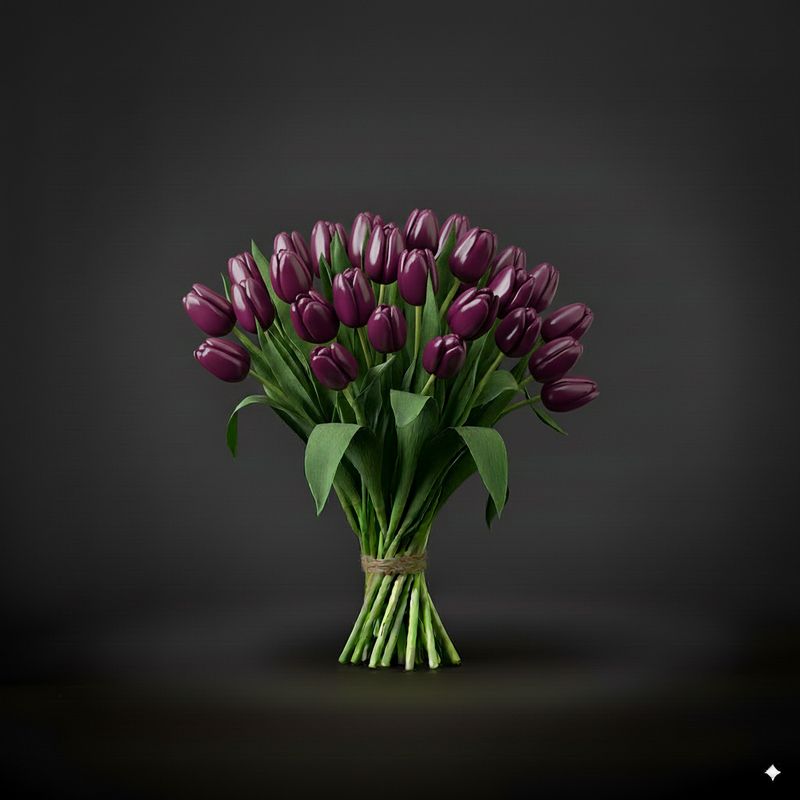 Paarse Tulpen Boeket "RONALDO"