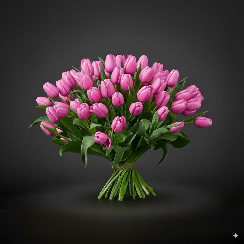 Roze Tulpen Boeket "MOLTO AMATA"
