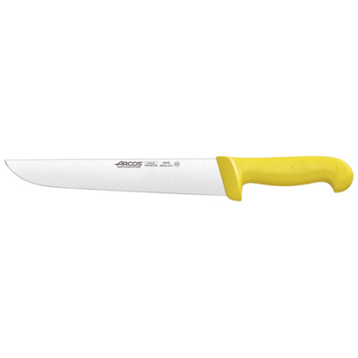 Couteau de boucher 25cm jaune