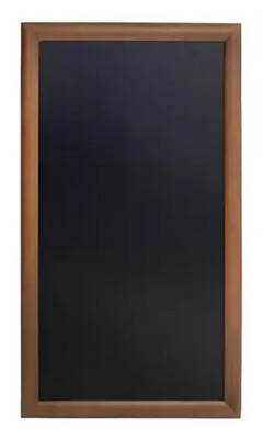 Ardoise longue - marron foncé - 100 x 56 cm
