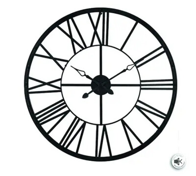 Horloge Vintage - Noir ø700mm