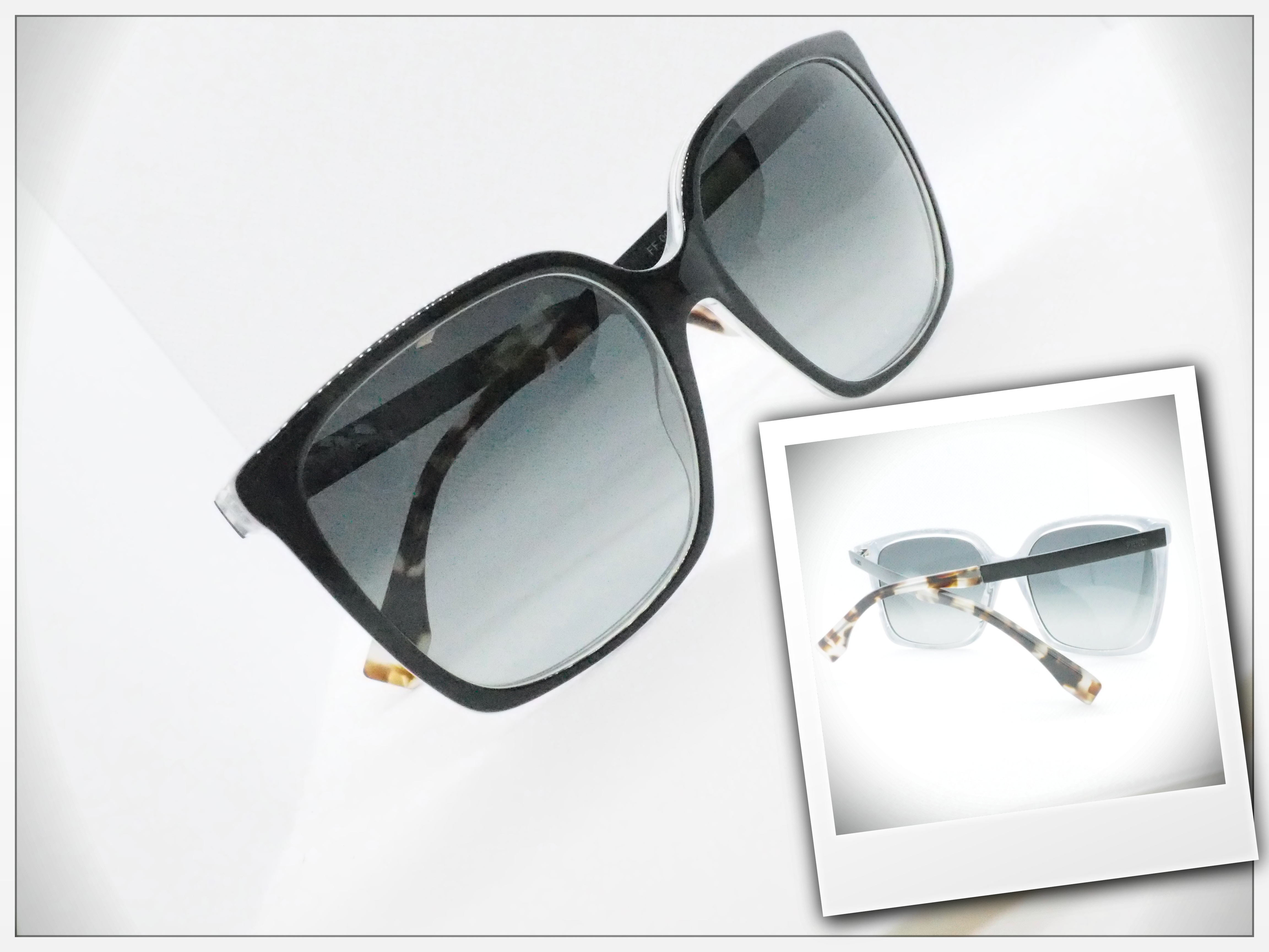 FENDI 0076S DU09O Colore Nero Trasparente