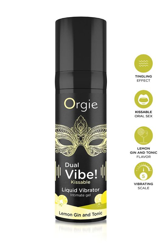 Gel d'excitation Sexy Vibe Lemon Gin Tonic Liquid Vibrator 15ml