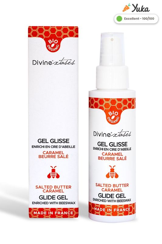 Lubrifiant & Gel Intime Bio caramel beurre salé 100ml - Divinexstases