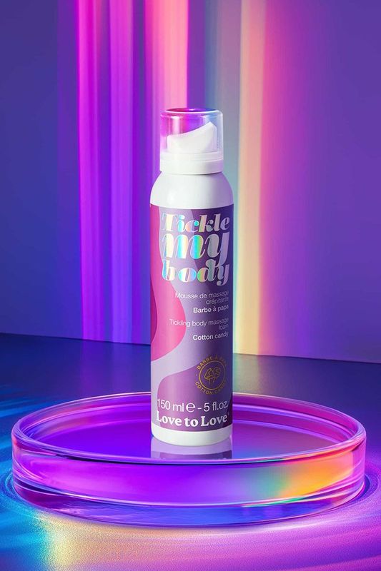 Mousse Crépitante de Massage - Tickle My Body - Barbe à Papa 150ml