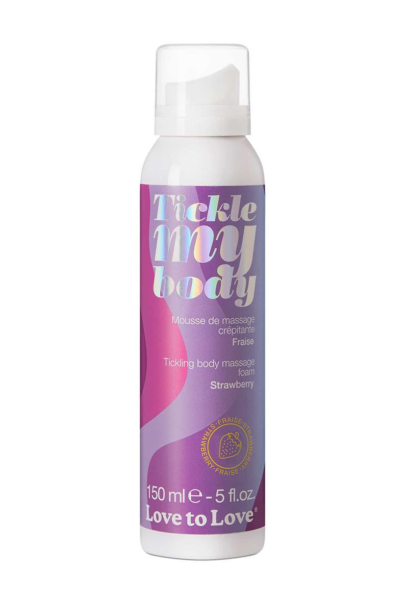 Mousse Crépitante de Massage - Tickle My Body - Fraise 150ml
