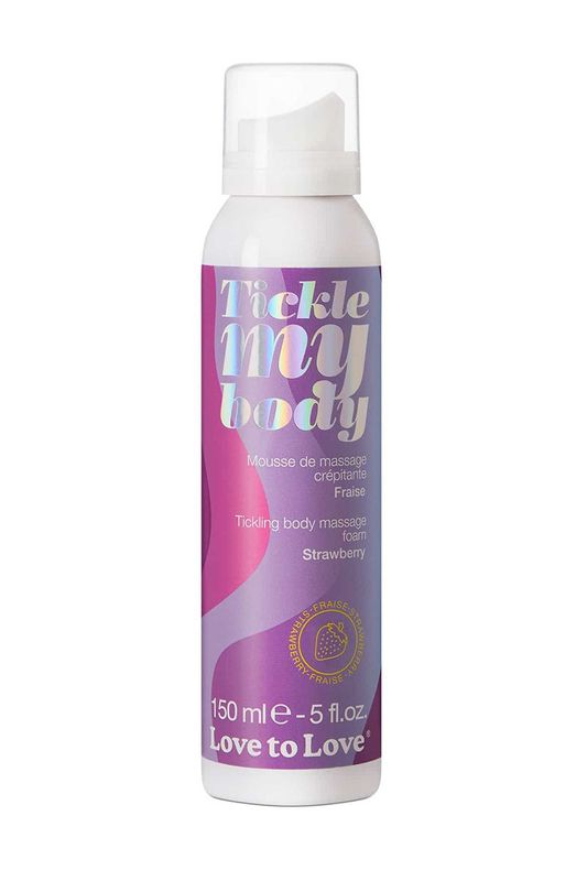 Mousse Crépitante de Massage - Tickle My Body - Fraise 150ml