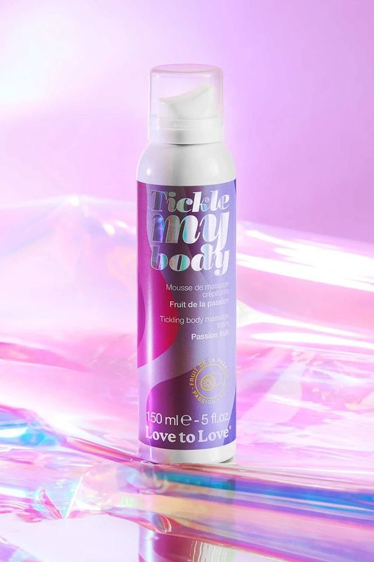Mousse Crépitante de Massage - Tickle My Body - Fruits de la passion 150ml