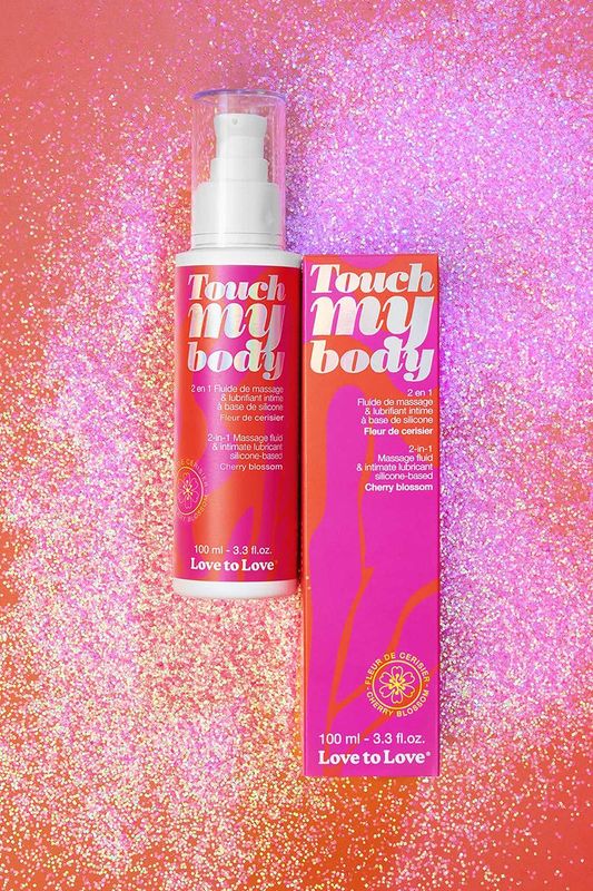 Fluide de Massage & Lubrifiant Intime - Touch My Body - Fleur de Cerisier 100ml