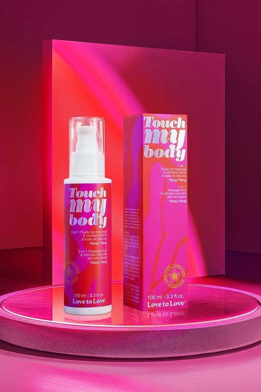 Fluide de Massage & Lubrifiant Intime - Touch My Body - Ylang-Ylang 100ml