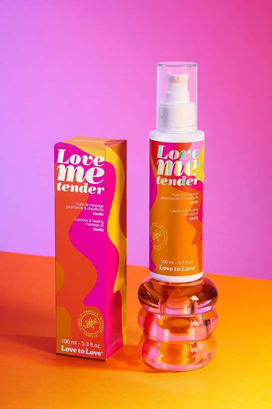 Huile de Massage Comestible - Love Me Tender - Vanille 100ml