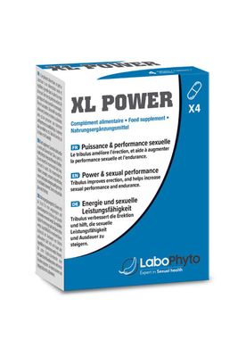 Aphrodisiaque pour Homme 4 en 1 - XL Power - Labophyto 4 gélules