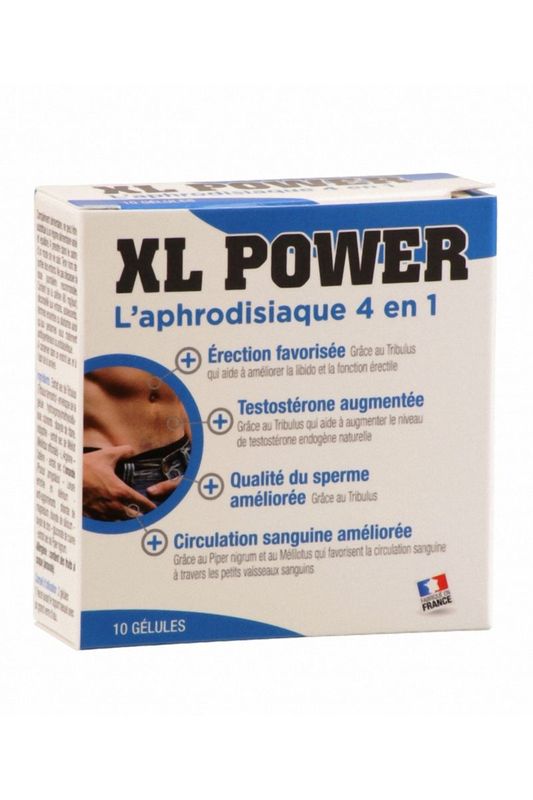 Aphrodisiaque pour Homme 4 en 1 - XL Power - Labophyto 10 gélules