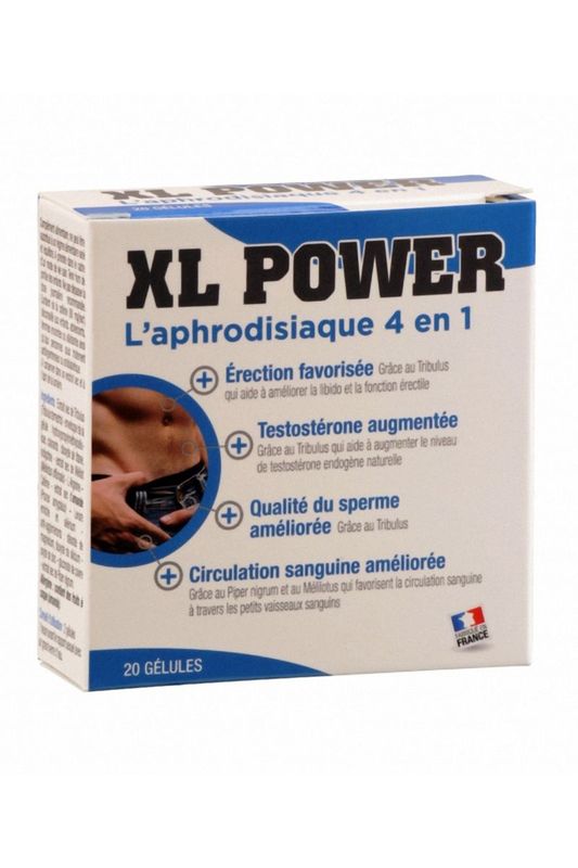Aphrodisiaque pour Homme 4 en 1 - XL Power - Labophyto 20 gélules