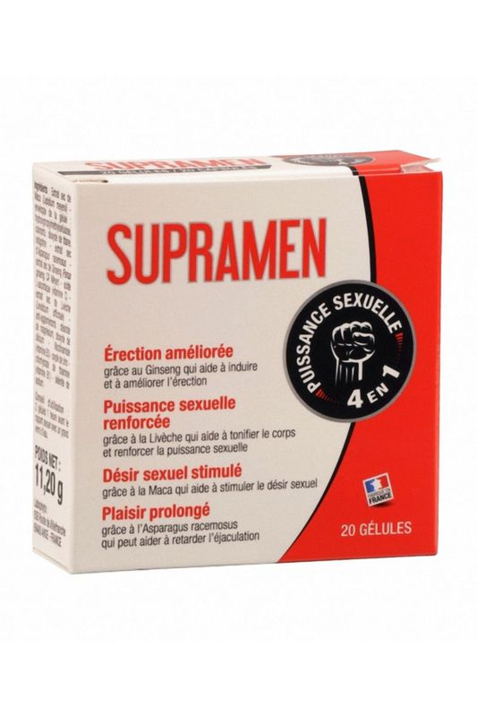 Booster Sexuel pour Homme - Supramen - Labophyto 20 gélules