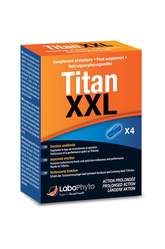 Booster Erection & Désir pour Homme - Titan XXL - Labophyto 4 gélules