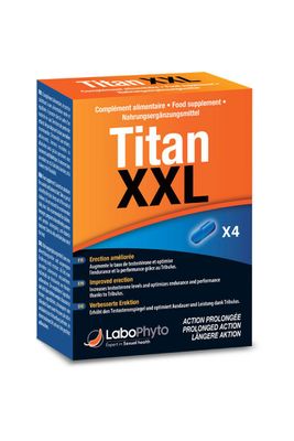 Booster Erection & Désir pour Homme - Titan XXL - Labophyto 4 gélules