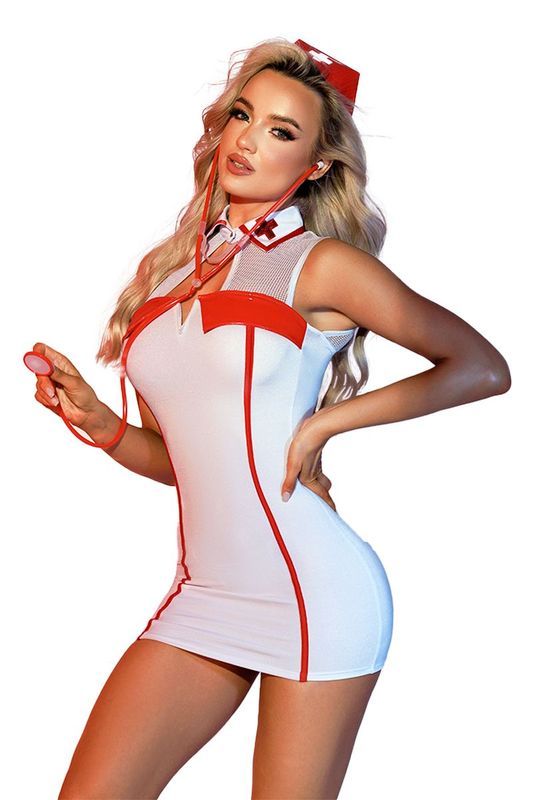 Déguisement Infirmière Sexy – Costume 4 Pièces