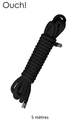 Corde de Bondage Mini Rope Noir 5m – Ouch!