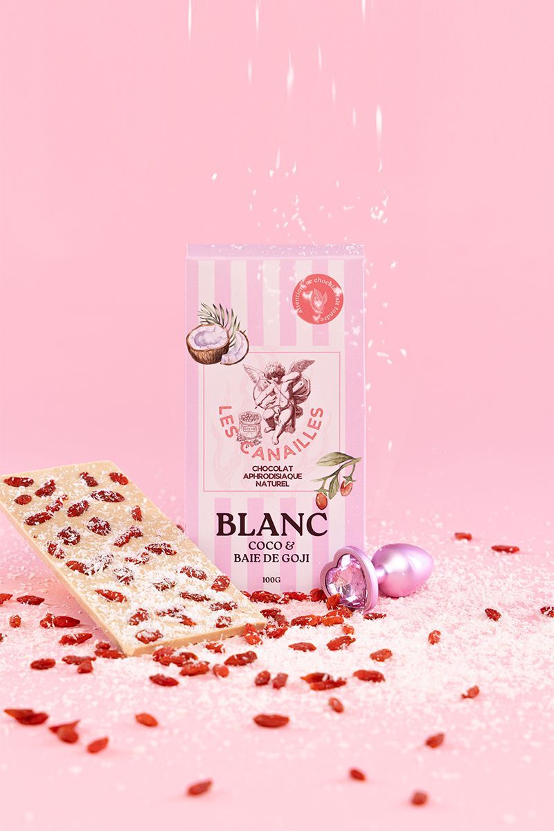 Chocolat Aphrodisiaque Blanc – Coco & Baie de Goji