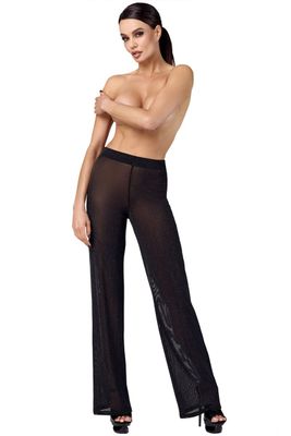 Leggings Chaps Wetlook Noir Mat - Paola