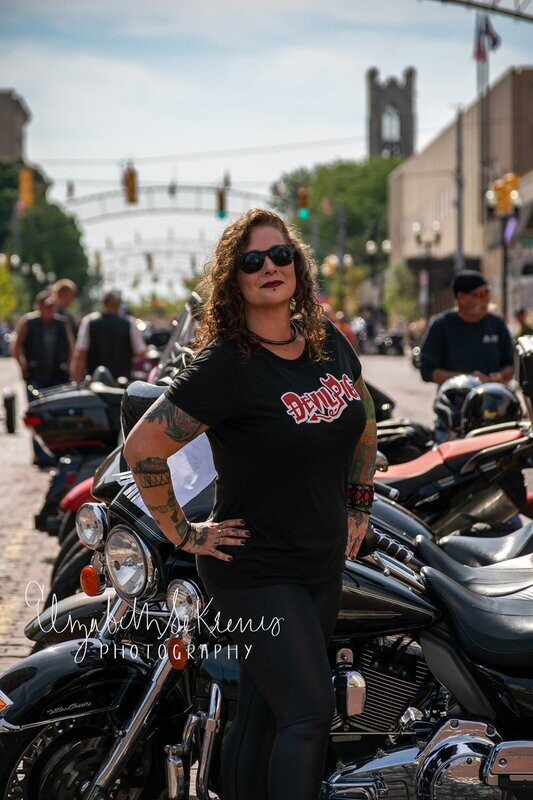 Women's Devil Pig Black T-Shirt