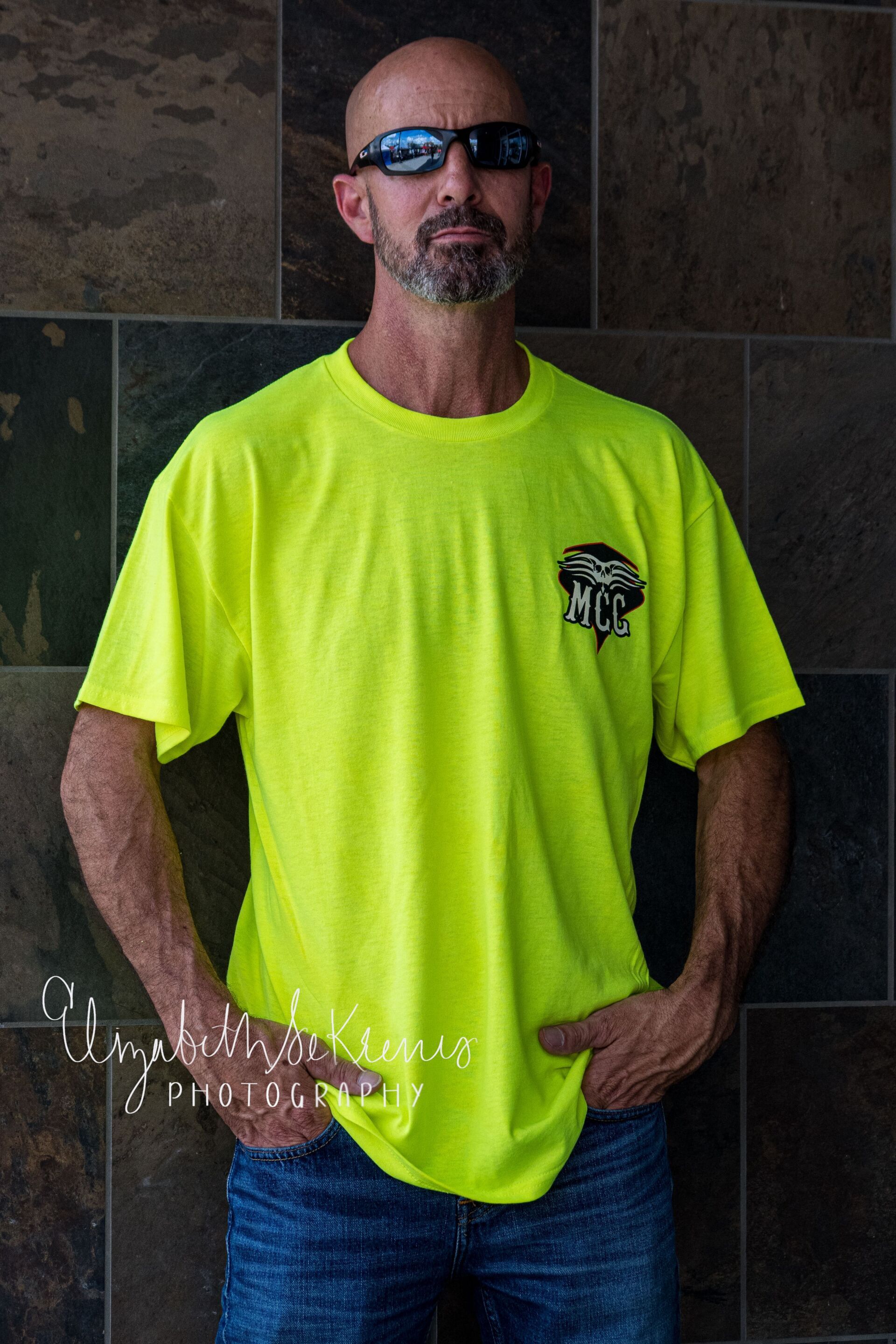 Mens' Hi Vis Cross Guns MCC T-Shirt