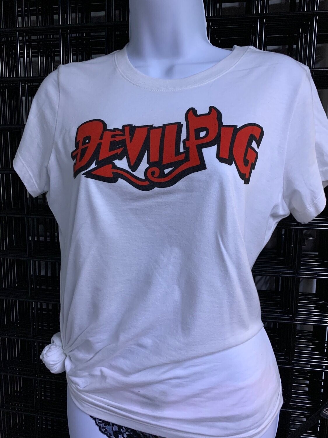 Women's Devil Pig T-Shirt - White