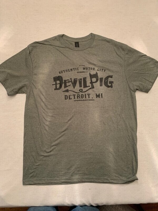 Mens' Devil Pig T-Shirt - Green