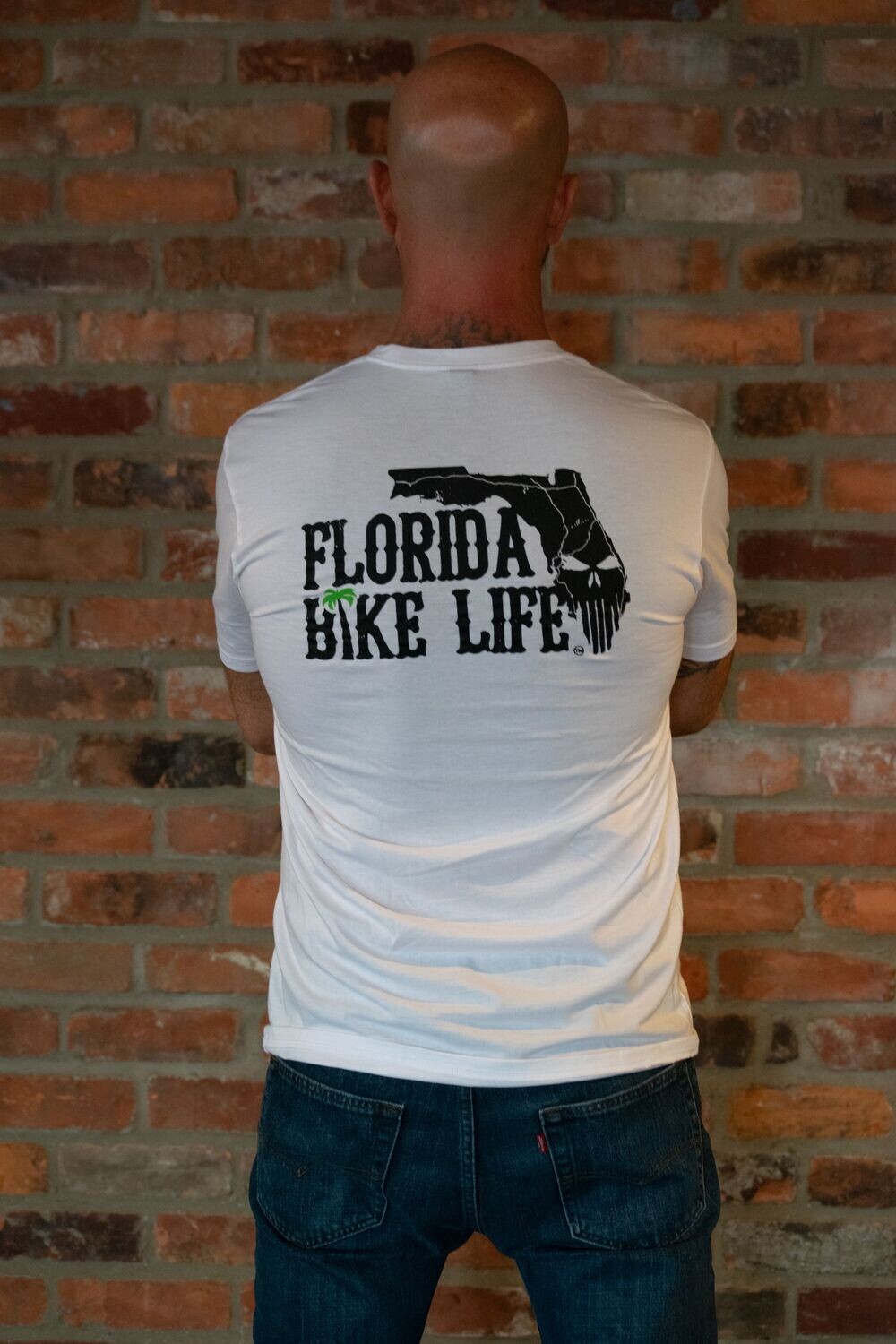 Men's Florida Bike Life T-Shirt - White