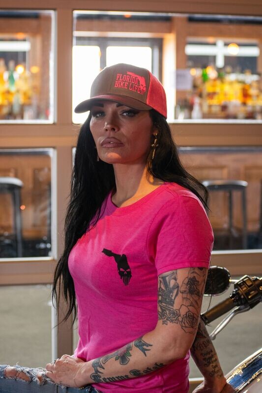 Women's Florida Bike Life T-Shirt - Pink
