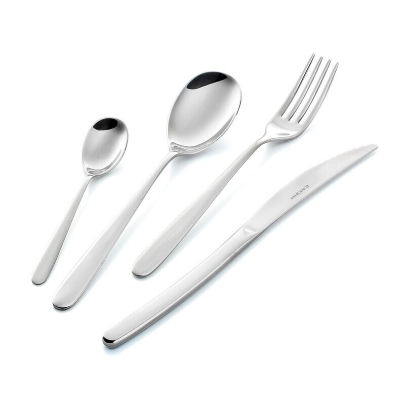 Posate SFUSE: cucchiaio, forchetta, coltello, cucchiaino acciaio inox Griffe Eme