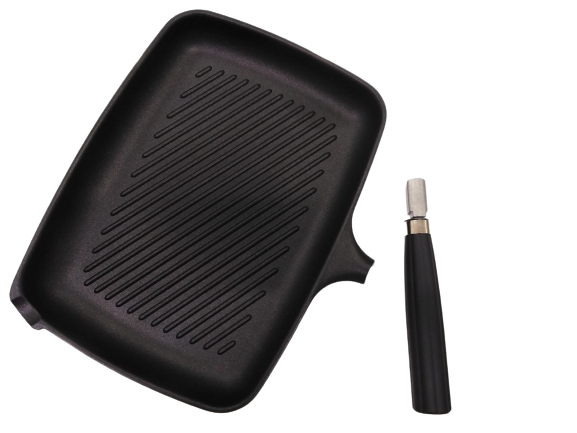 Bistecchiera Titanio Pentolpress, manico removibile