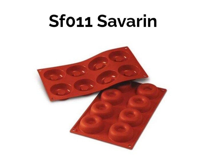 Stampo silicone savarin multiporzione mm.65 h.21