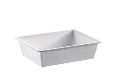 Bacinella frigo /
vaschetta rettangolare svasata, Giganplast