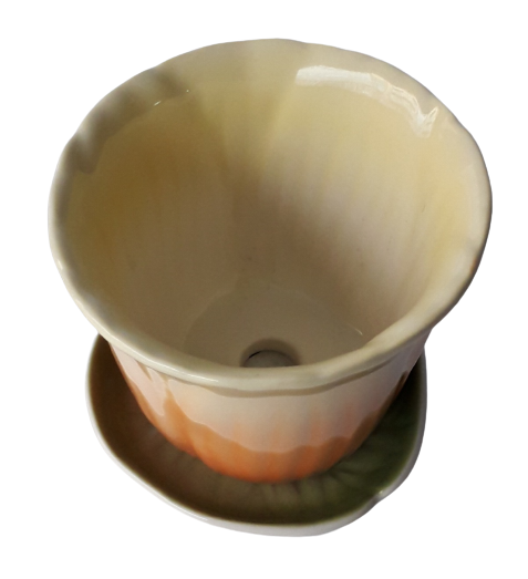 Portavaso porcellana con piattino, linea Eden, Wald 0903/EDNS