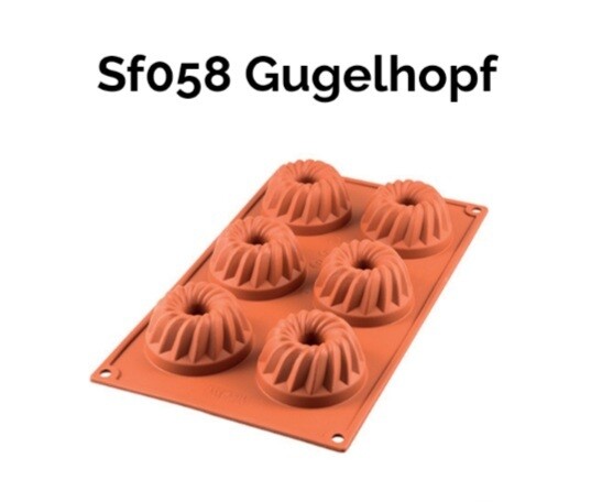 Stampo silicone mini gugelhupf mm.70 h.36 ml80