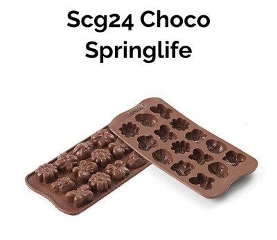 Stampo silicone cioccolatini choco spring life