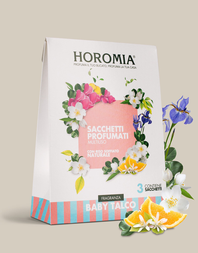 Sacchetti profumati multiuso Horomia - Baby talco