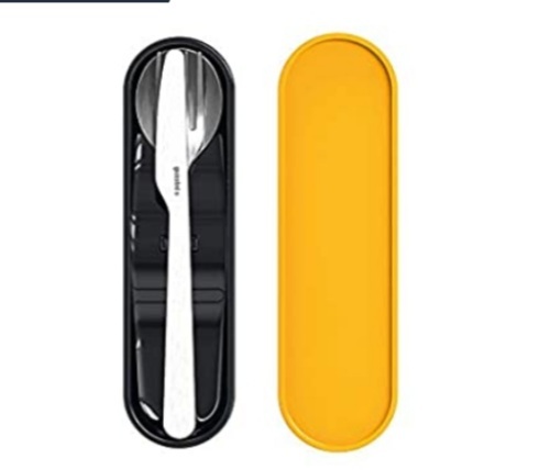 Set posate da viaggio con custodia, on the go, Guzzini