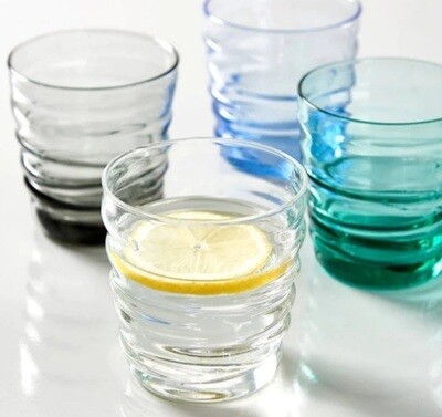 Bicchiere Riflessi Infinito vetro Bormioli monocolore, set 3 pezzi