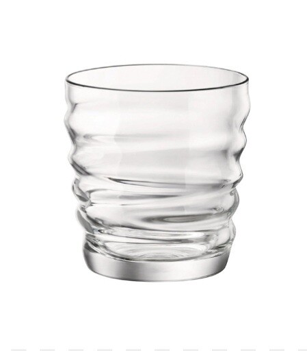 Bicchiere Riflessi Infinito vetro Bormioli monocolore, set 3 pezzi
