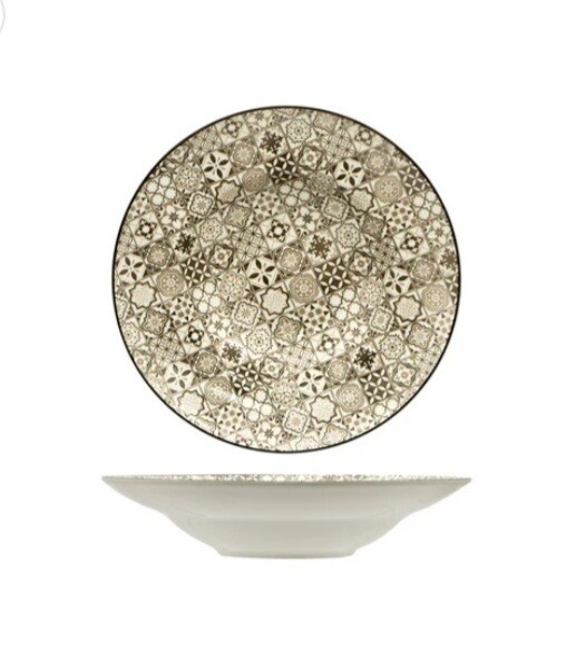 Piatto pasta bowl Sintra nut Lioness cm.27,8