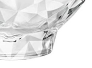 Set 12 coppette Diamond basse in vetro Bormioli cl.22,5